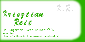 krisztian reit business card